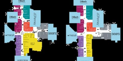 Žemėlapis barton creek mall " (prekybos centras